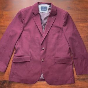 Tailorbyrd burgundy men’s blazer size 44R